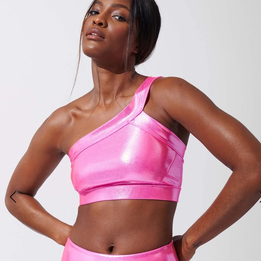 Heroine Sport Shimer Pink Sports Bra